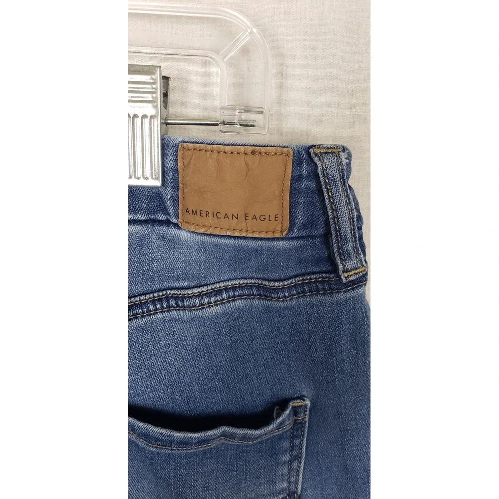 American Eagle Outfitters Curvy Hi Rise Skinny Jeans Medium Wash Size 10 Regular